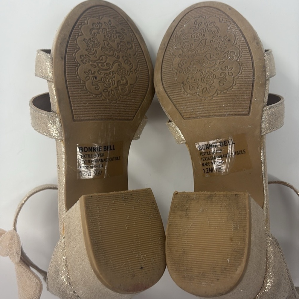 JELLYPOP BRILLIANT GIRLS’ Size FASHION HEEL Bonnie Bell Golden Zip Back- Sz 12 - Picture 8 of 8